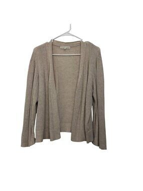 Madison + Hudson Womens Beige Open-Front Cardigan Sweater SZ XL Lightweight Knit
